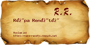 Répa Renátó névjegykártya